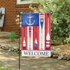 "Anchor & Oars" Dura Soft™ Garden Flag - Garden 13 x 18
