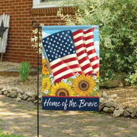 "American Sunflower" Dura Soft™ Garden Flag - Garden 13 x 18