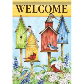 "Colorful Houses" Dura Soft™ Garden Flag - Garden 13 x 18