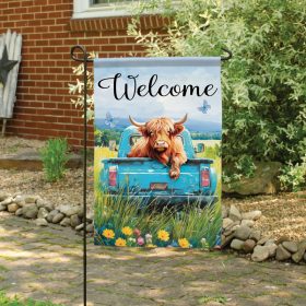 "Highland Truck" Dura Soft™ Garden Flag - Garden 13 x 18