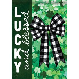 "Patty Shamrock" Dura Soft™ Garden Flag - Garden 13 x 18
