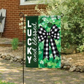 "Patty Shamrock" Dura Soft™ Garden Flag - Garden 13 x 18