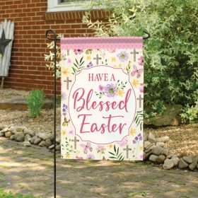 "Blessed Easter" Dura Soft™ Garden Flag - Garden 13 x 18
