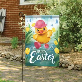 "Happy Easter" Dura Soft™ Garden Flag - Garden 13 x 18