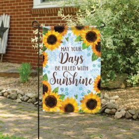 "Days Sunshine" Dura Soft™ Garden Flag - Garden 13 x 18
