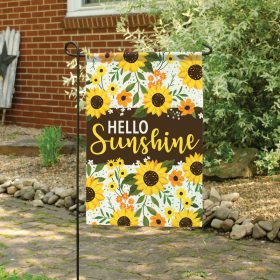 "Hello Sunshine" Dura Soft™ Garden Flag - Garden 13 x 18