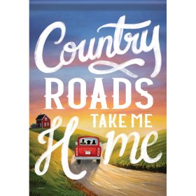 "Country Roads" Dura Soft™ Garden Flag - Garden 13 x 18