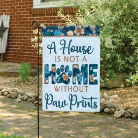 "Without Paw Prints" Dura Soft™ Garden Flag - Garden 13 x 18