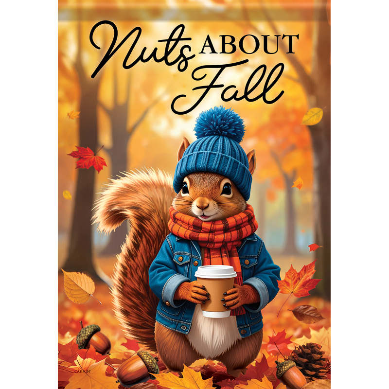 "Nuts About Fall" Garden Durasoft™ Flag