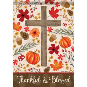 "Autumn Blessings" Garden Durasoft™ Flag - Garden 12.5 x 18