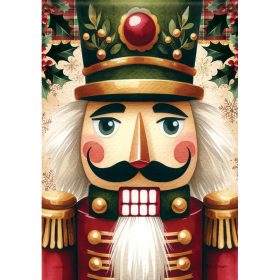 "Majestic Nutcracker" Garden Durasoft™ Flag - Garden 12.5 x 18