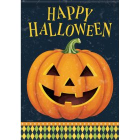"Jack-O-Lantern Diamonds" Garden Durasoft™ Flag - Garden 12.5 x 18