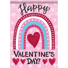 "Valentine Rainbow" Dura Soft™ Flag - Large 28 x 40
