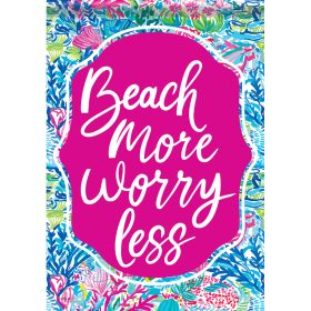 "Beach More" Dura Soft™ Flag - Large 28 x 40