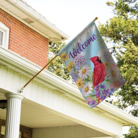 "Stop & Smell The Flowers" Dura Soft™ Flag - Large 28 x 40