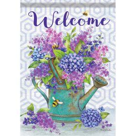 "Lilacs & Hydrangeas" Dura Soft™ Flag - Large 28 x 40