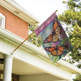 "Butterflies & Milkweed" Dura Soft™ Flag - Large 28 x 40