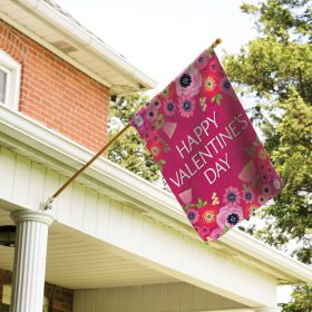 "Valentines Floral" Dura Soft™ Garden Flag - Large 28 x 40