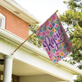 "Rejoice" Dura Soft™ Garden Flag - Large 28 x 40