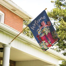 "Daisy Boots" Dura Soft™ Garden Flag - Large 28 x 40