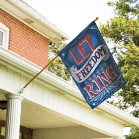 "Let Freedom Ring" Dura Soft™ Garden Flag - Large 28 x 40