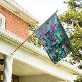 "Birdfeeder Delight" Dura Soft™ Garden Flag - Large 28 x 40