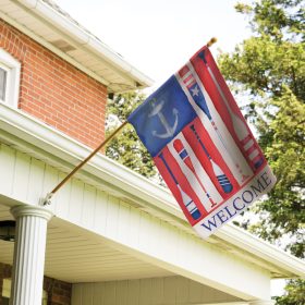 "Anchor & Oars" Dura Soft™ Garden Flag - Large 28 x 40