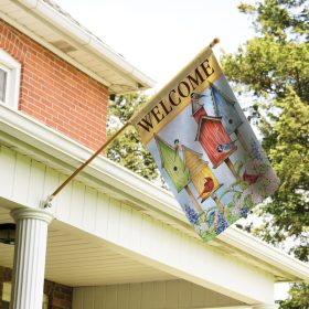 "Colorful Houses" Dura Soft™ Garden Flag - Large 28 x 40