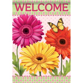 "Bright Gerberas" Dura Soft™ Garden Flag - Large 28 x 40