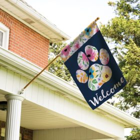 "Pet Floral Paw" Dura Soft™ Garden Flag - Large 28 x 40