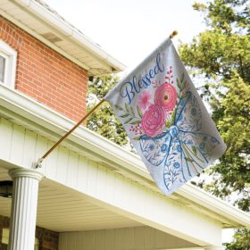 "Coquette Bow" Dura Soft™ Garden Flag - Large 28 x 40