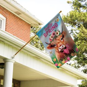 "Hello Spring" Dura Soft™ Garden Flag - Large 28 x 40