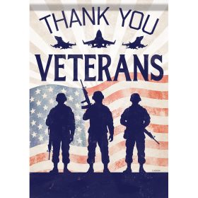 "Veterans" Dura Soft™ Garden Flag - Large 28 x 40
