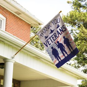 "Veterans" Dura Soft™ Garden Flag - Large 28 x 40