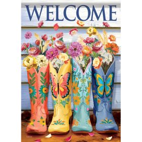 "Cowgirl Florals" Dura Soft™ Garden Flag - Large 28 x 40