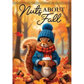 "Nuts About Fall" Garden Durasoft™ Flag - Large 28 x 40