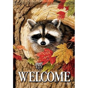 "Fall Raccoon" Garden Durasoft™ Flag