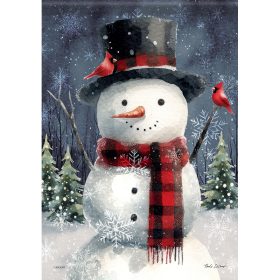 "Woodland Snowman" Garden Durasoft™ Flag