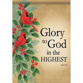 "Glory Cardinals" Garden Durasoft™ Flag - Large 28 x 40