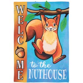 "Nuthouse" Double Applique Garden Flag
