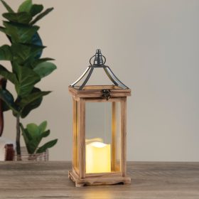 Natural Open Top Lantern