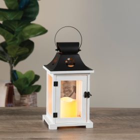 4 X 6 Photo White/Black Lantern