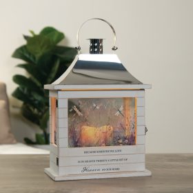 "Heaven In Our Home" Wooden Slat Lantern