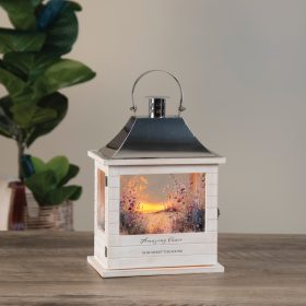 "In Memory" Wooden Slat Lantern
