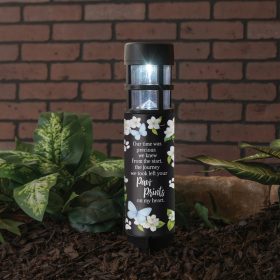 "Paw Prints" Memorial Solar Stake Light