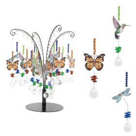 24 piece "Eternal Garden" suncatcher assortment with display