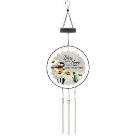 "Bless this Home" - Solar Spinner Chime