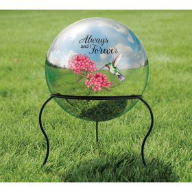 "Always and Forever" Memorial Gazing Ball With Stand
