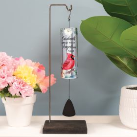 "Cardinals Appear" - Mini Cylinder Sonnet with stand