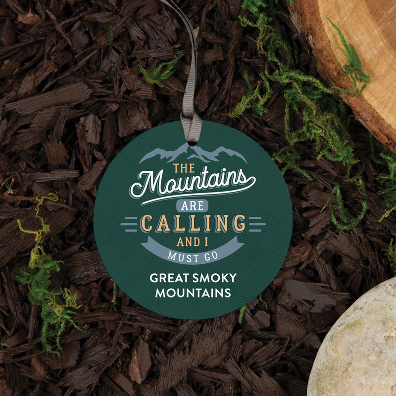 MOUNTAINS ARE CALLING – Ornament